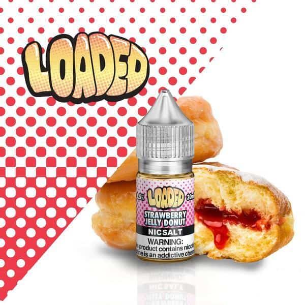 LOADED SALTS – STRAWBERRY JELLY DONUT BY RUTHLESS VAPORS – 30ML